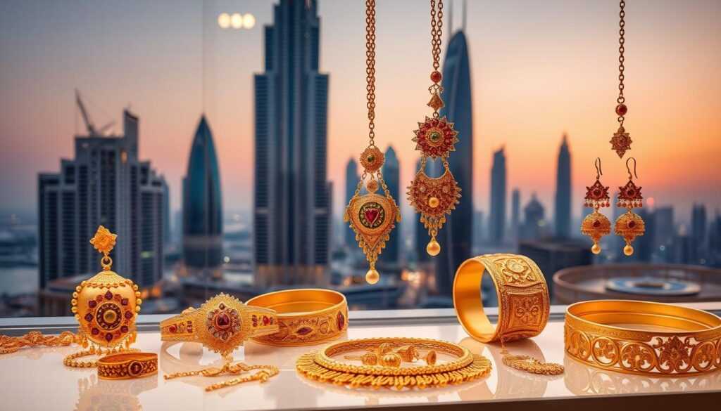 Dubai gold jewelry