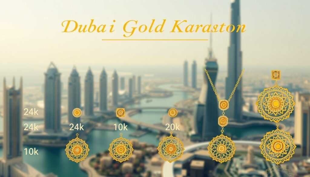 Dubai gold karat system