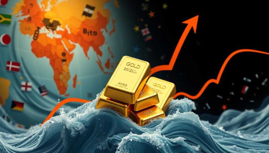 Geopolitical events impact on gold prices