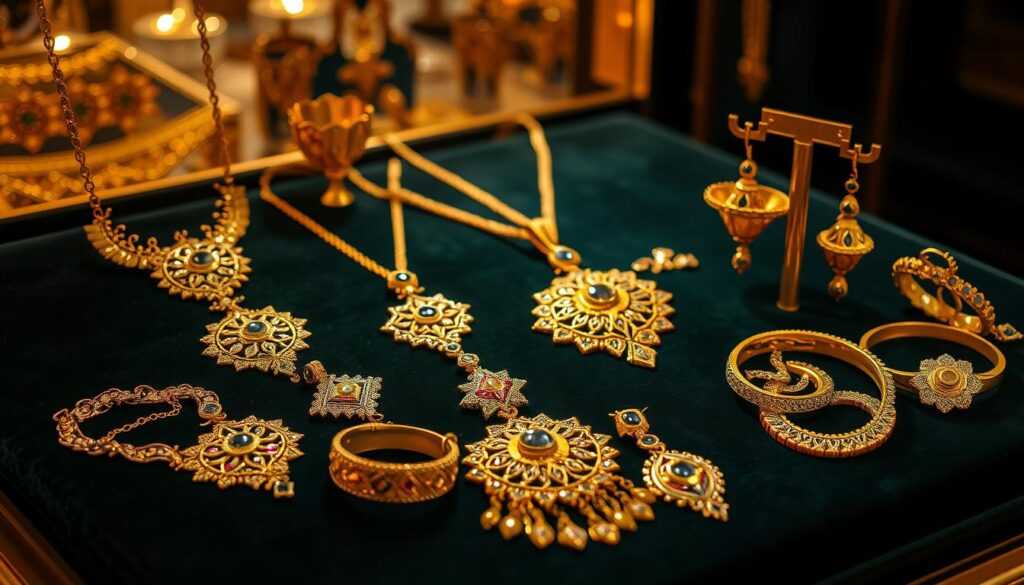 dubai gold jewelry selection